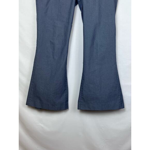 Body By Victoria Women's Size 8 Blue The Christie Flare Leg 70s Pants - Picture 8 of 8
